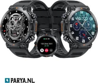 Parya Indestructible Smartwatch Zwart
