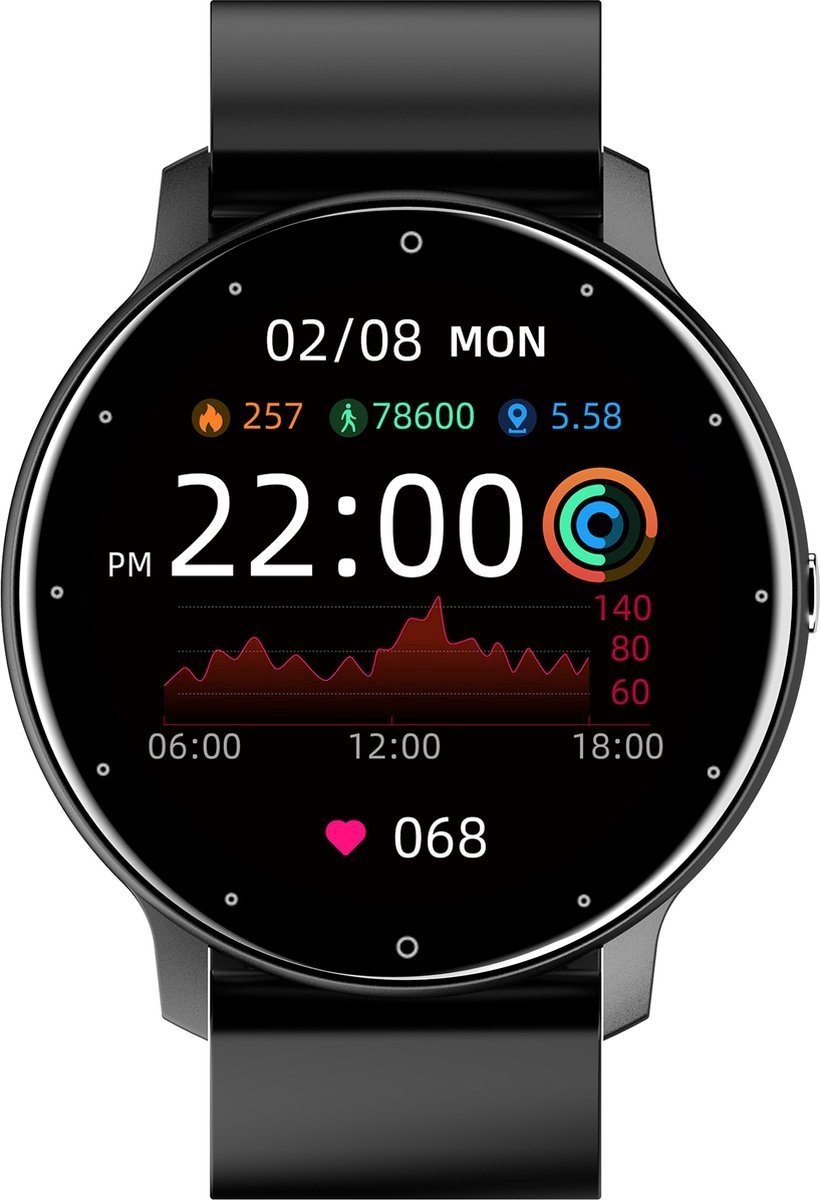 Parya Official Dark Black Smartwatch