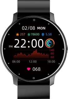 Parya Official Dark Black Smartwatch