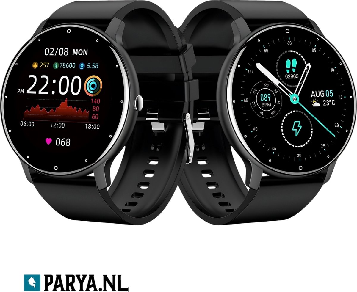 Parya Official Dark Black Smartwatch