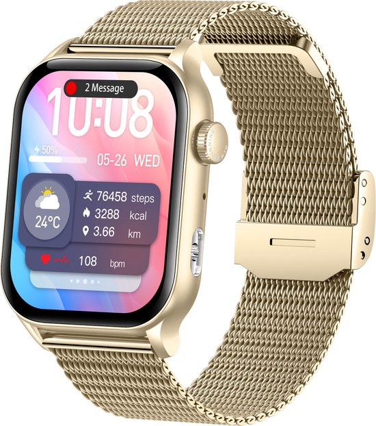 Parya Official Smart TV45 Activity Tracker Blauw