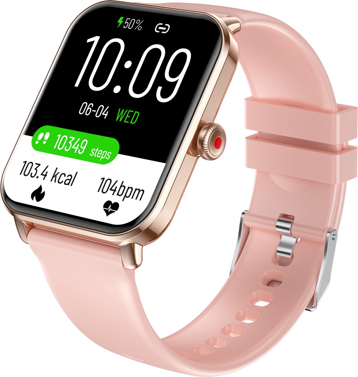 Parya Official Smart TV45 Activity Tracker Zwart