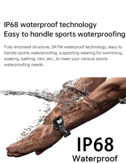 Parya Official Smart TV45 Activity Tracker Zwart
