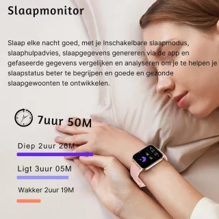 Parya Official Smart TV45 Activity Tracker Zwart