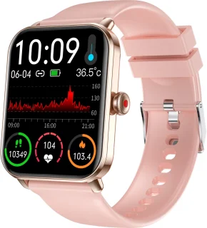 Parya Official Smart TV45 Activity Tracker Zwart