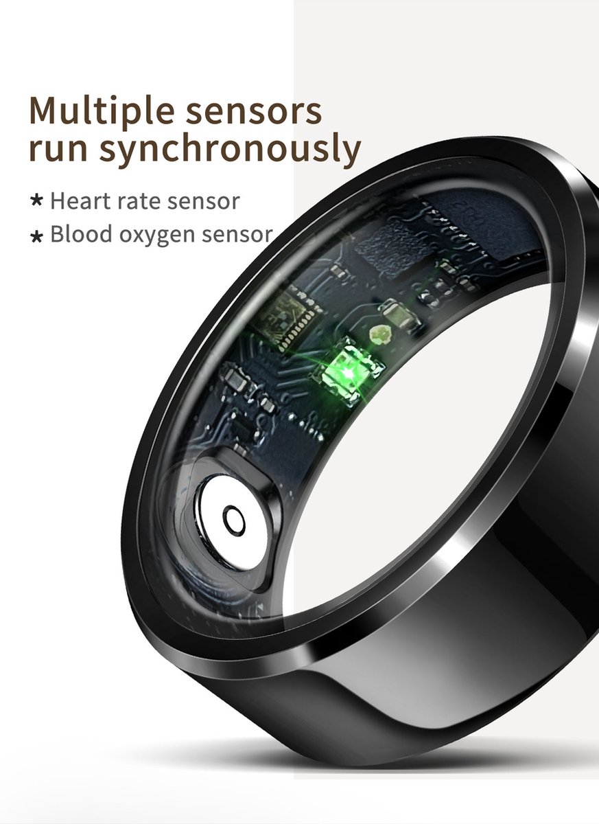 Parya Smart Ring Zwart Europe 65