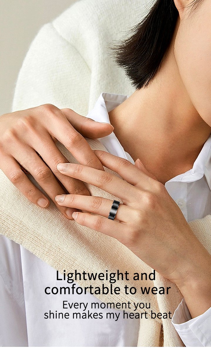 Parya Smart Ring Zwart Europe 65
