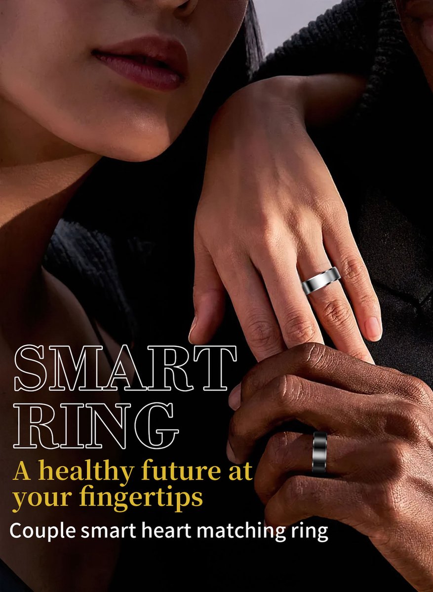 Parya Smart Ring Zwart Europe 65