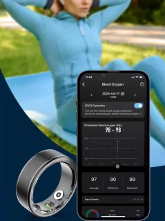 Parya Smart Ring Zwart Ringmaat 62