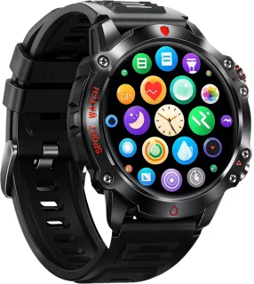 Phreeze Smartwatch Rond Zwart
