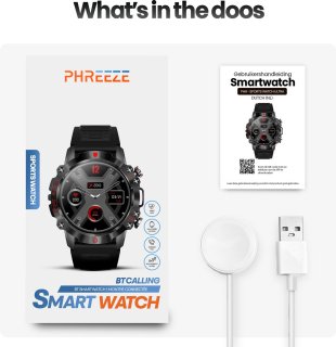 Wat vinden we goed aan de Phreeze Smartwatch Rond Zwart