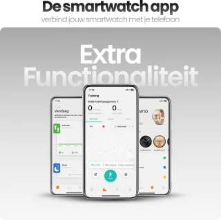 Phreeze Smartwatch Rond Zwart