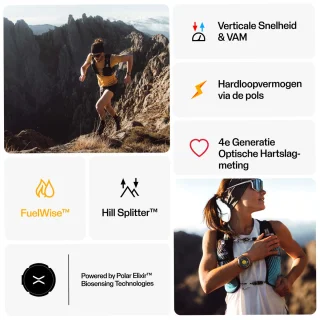 Polar Grit X2 Pro Smartwatch Night Black S/L