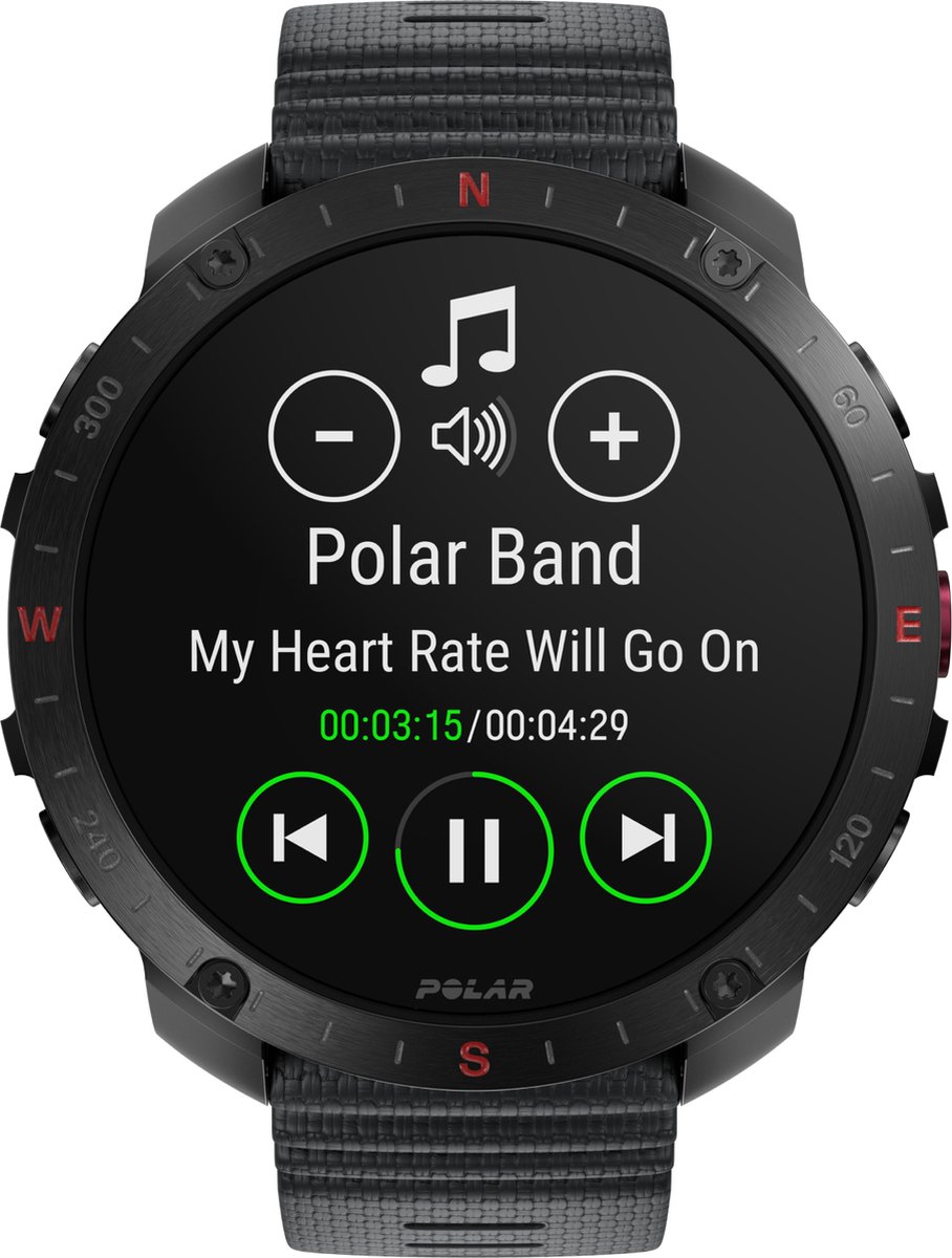 De Polar Grit X2 Pro Smartwatch Night Black S/L in één oogopslag