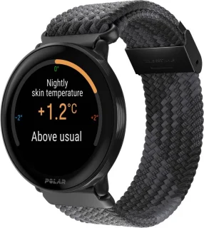 Polar Ignite 3 Fitness Smartwatch Black Braided Yarn S-L