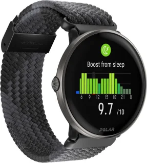 Polar Ignite 3 Fitness Smartwatch Black Braided Yarn S-L