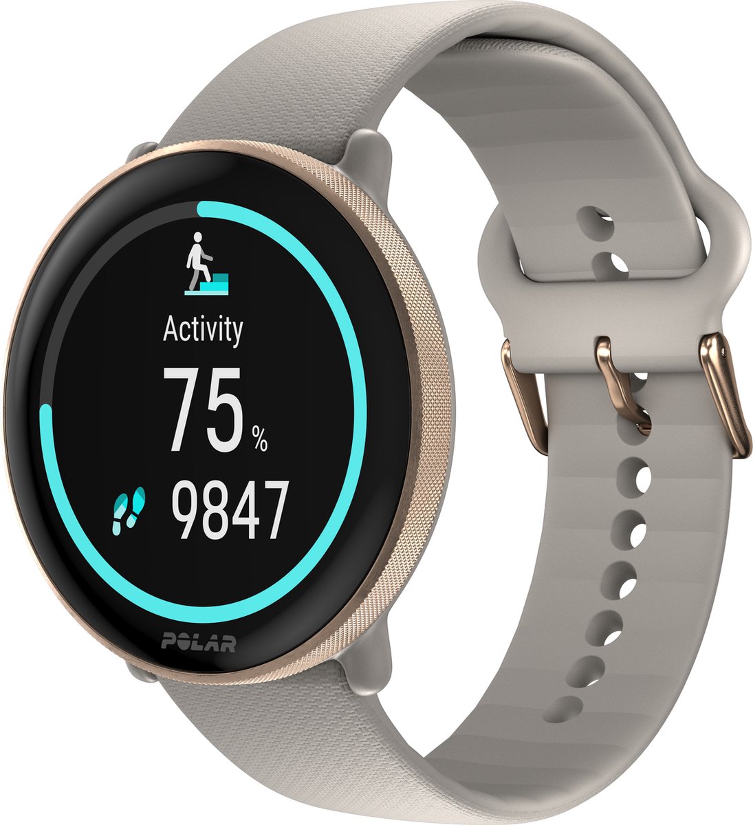 Wat vinden we goed aan de Polar Ignite 3 Smartwatch Greige Gold S-L