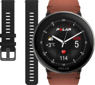 Polar Ignite 3 Titanium Fitness Smartwatch S-L Brons/Zwart