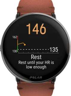 Polar Ignite 3 Titanium Fitness Smartwatch S-L Brons/Zwart