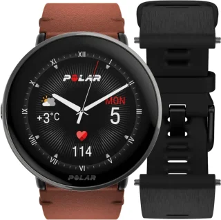 Polar Ignite 3 Titanium Fitness Smartwatch S-L Brons/Zwart