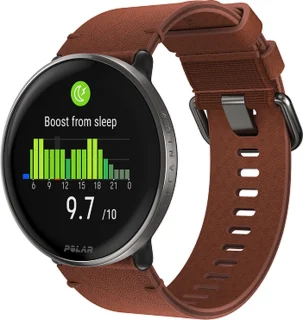 Polar Ignite 3 Titanium Fitness Smartwatch S-L Brons/Zwart