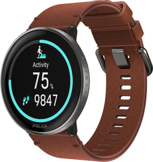 Polar Ignite 3 Titanium Fitness Smartwatch S-L Brons/Zwart
