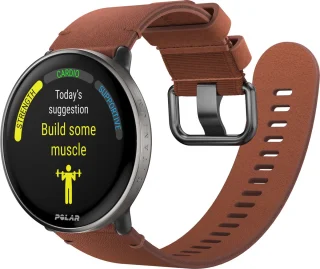 Polar Ignite 3 Titanium Fitness Smartwatch S-L Brons/Zwart