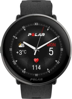 Polar Ignite 3 Titanium Fitness Smartwatch Zwart S-L