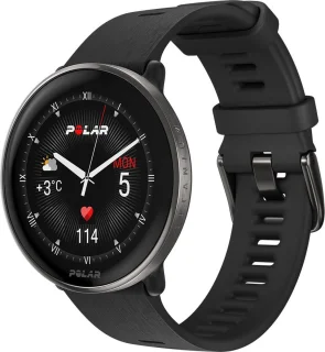 Polar Ignite 3 Titanium Fitness Smartwatch Zwart S-L