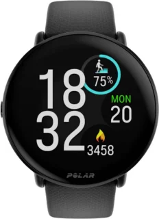Polar Ignite 3 Titanium Fitness Smartwatch Zwart S-L