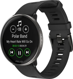 Polar Ignite 3 Titanium Fitness Smartwatch Zwart S-L