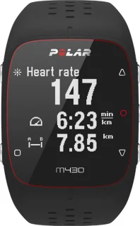 Polar M430 Hardloophorloge Zwart