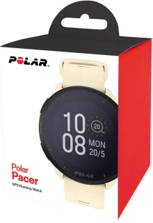 Polar Pacer GPS Hardloophorloge Cloud White S-L