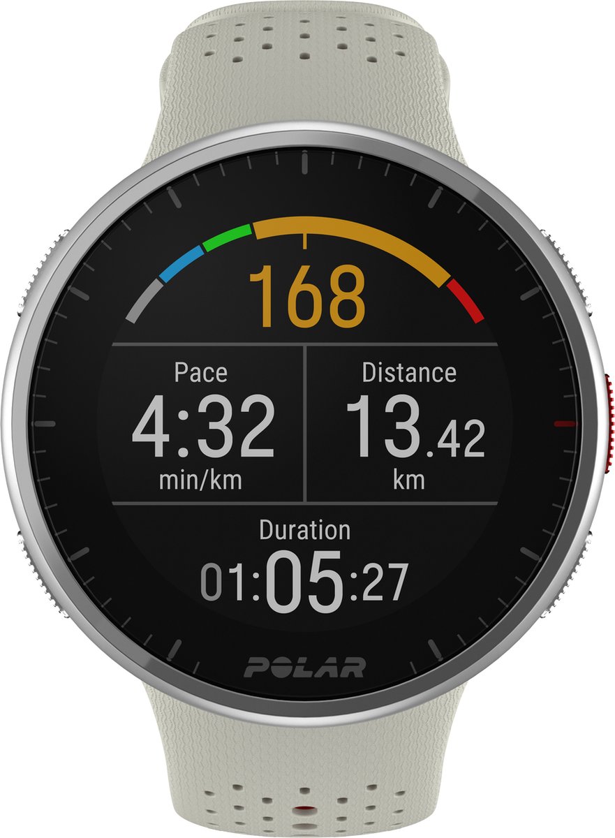 Polar Pacer Pro GPS Hardloophorloge Snow White S-L