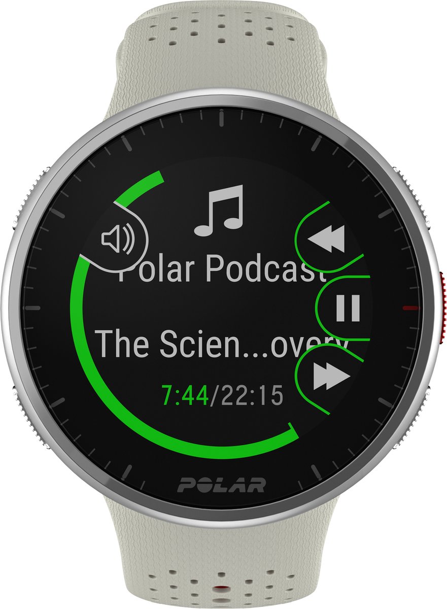 Polar Pacer Pro GPS Hardloophorloge Snow White S-L