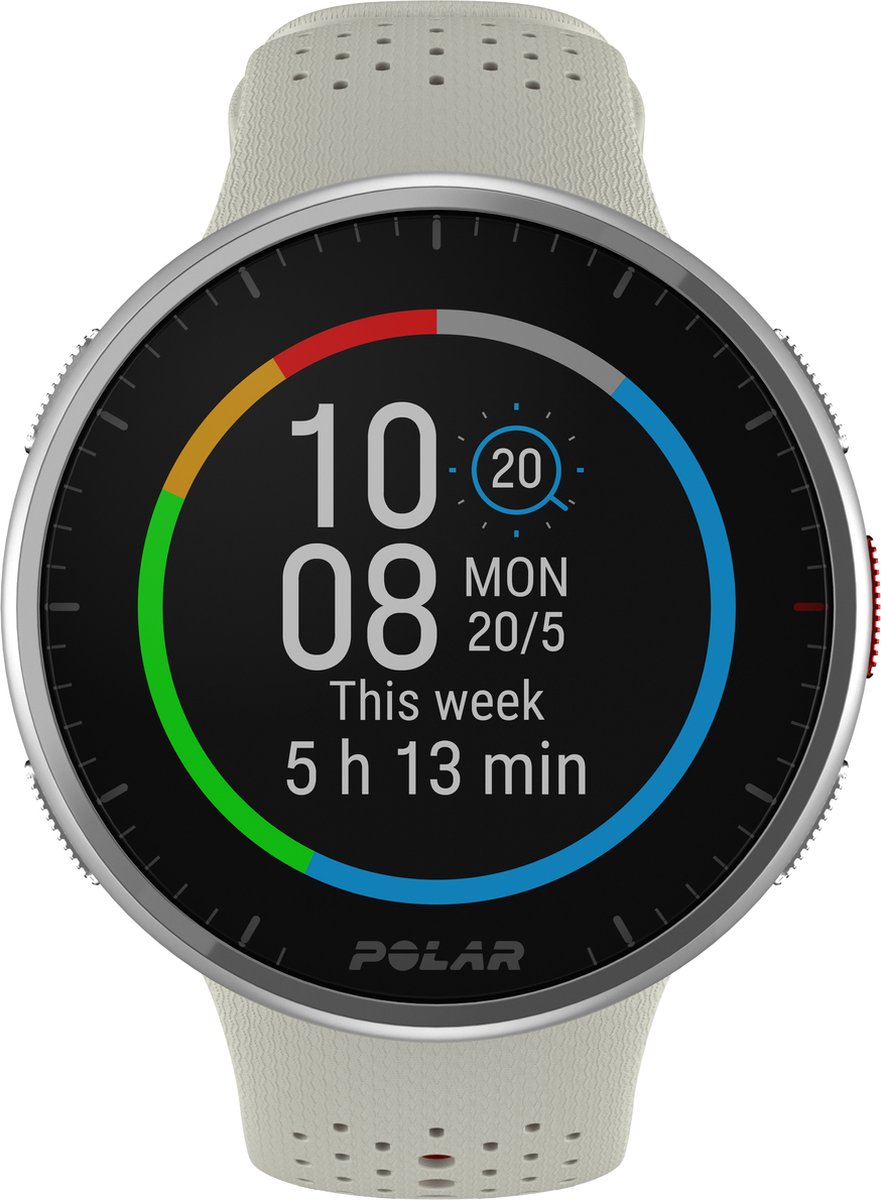 Polar Pacer Pro GPS Hardloophorloge Snow White S-L