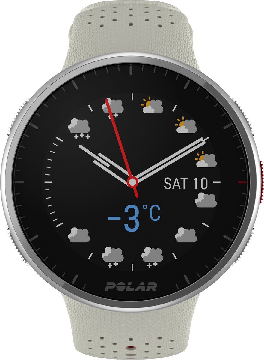 Polar Pacer Pro GPS Hardloophorloge Snow White S-L