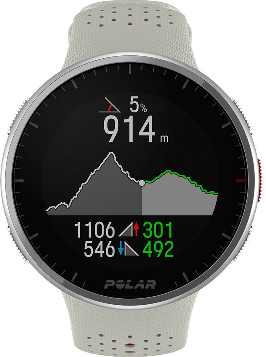 Polar Pacer Pro GPS Hardloophorloge Snow White S-L