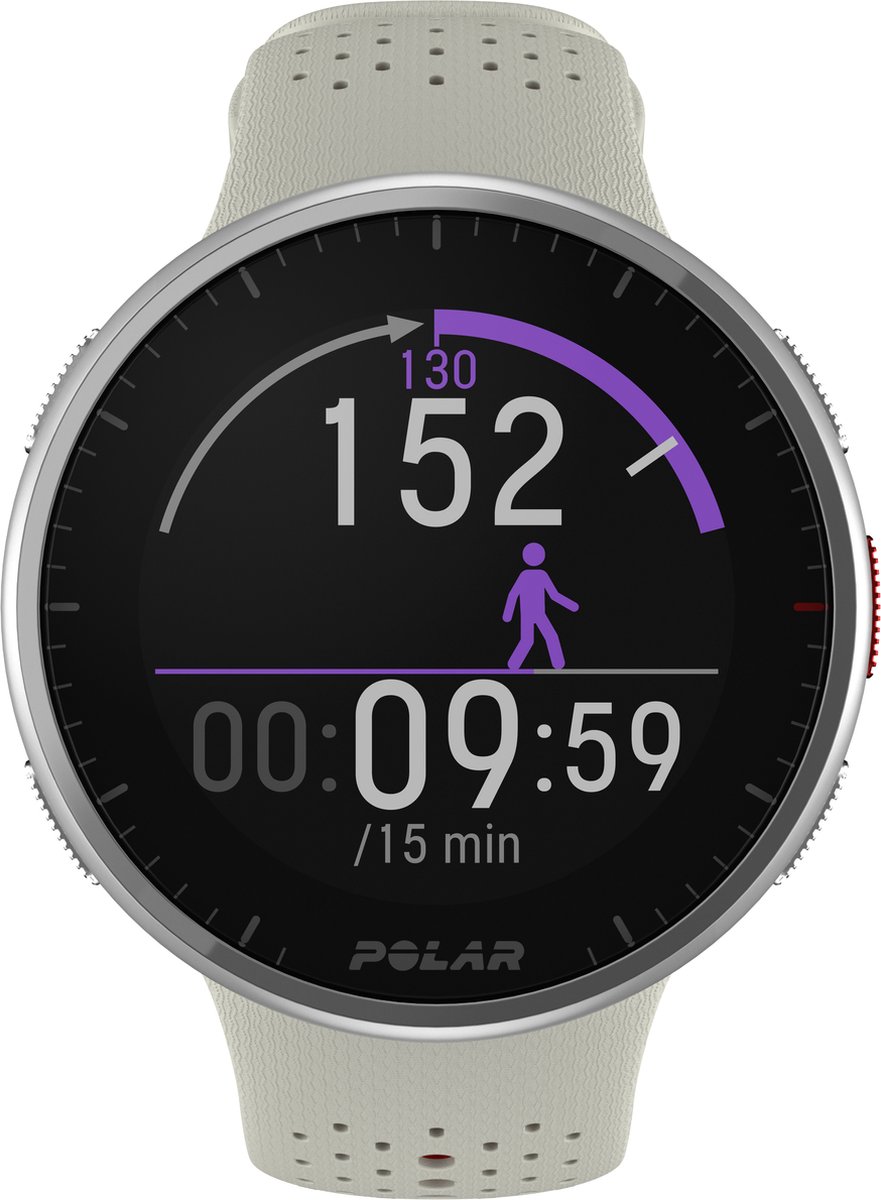 Polar Pacer Pro GPS Hardloophorloge Snow White S-L