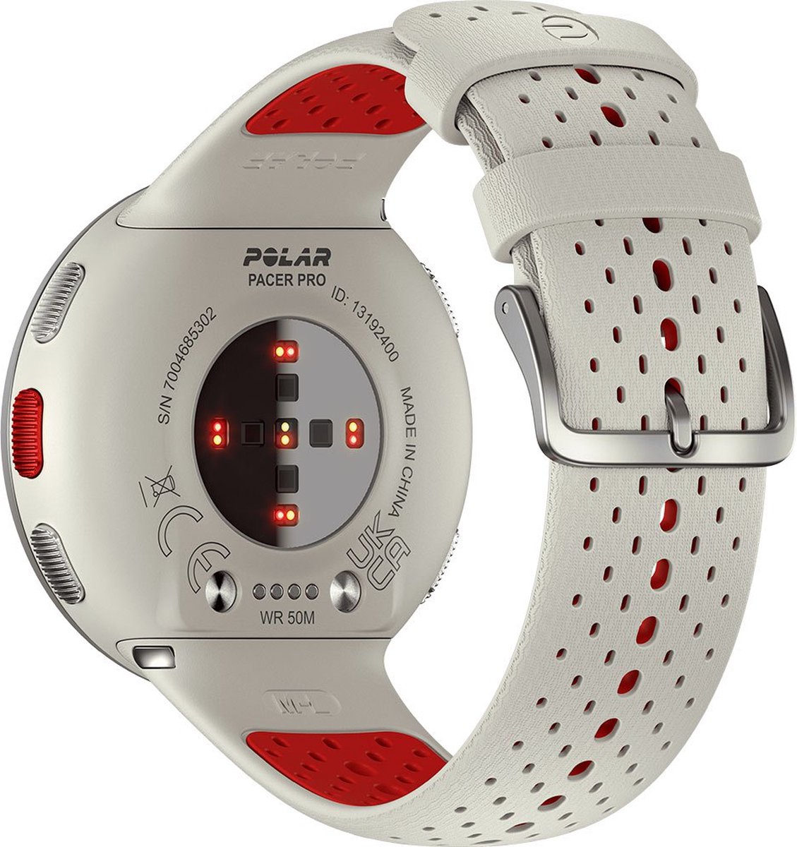 Polar Pacer Pro GPS Hardloophorloge Snow White S-L