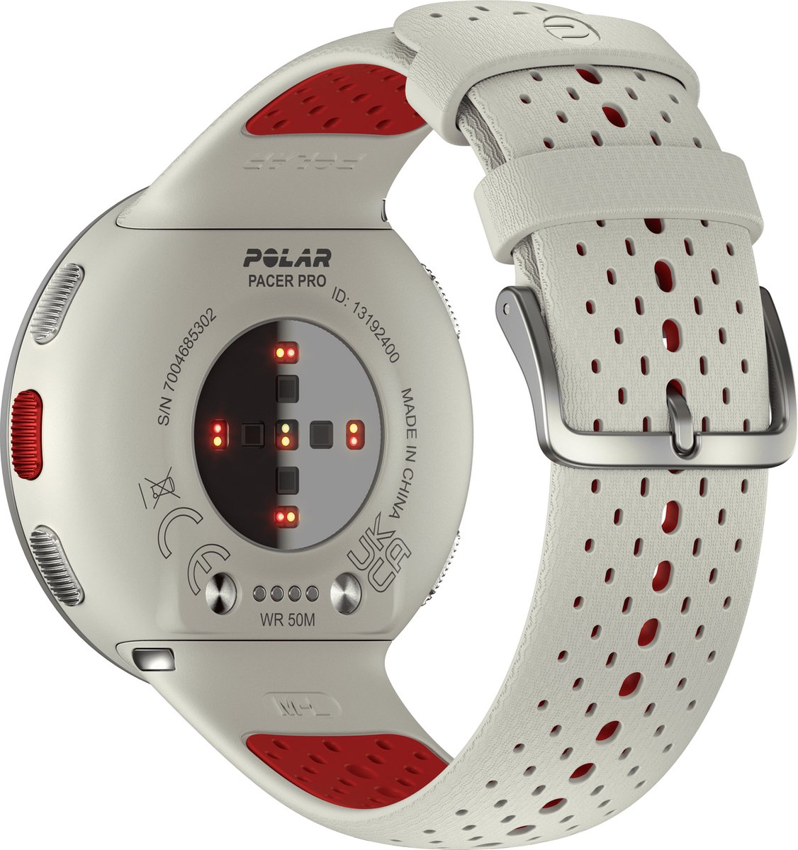 Polar Pacer Pro GPS Hardloophorloge Snow White S-L