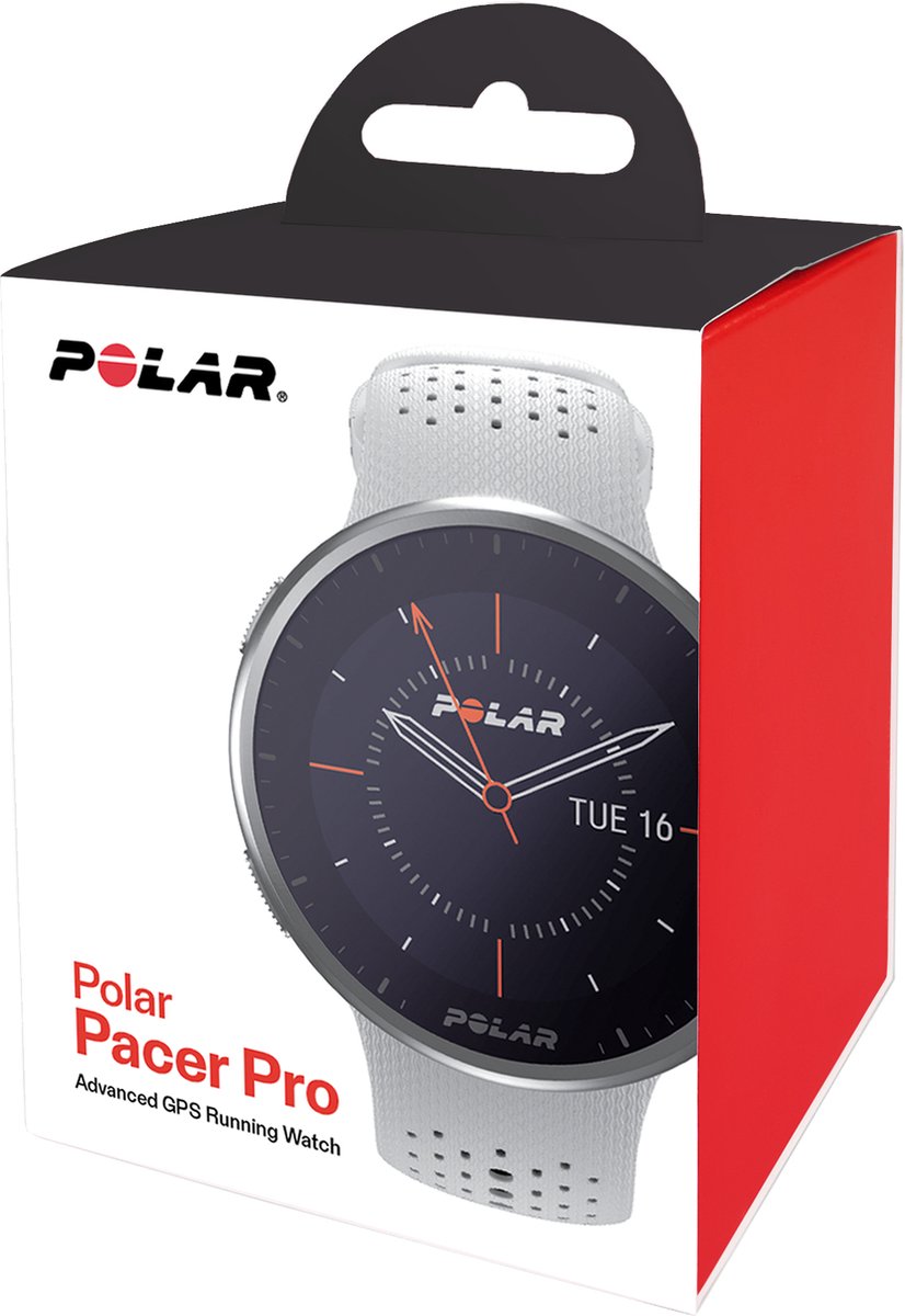 Polar Pacer Pro GPS Hardloophorloge Snow White S-L