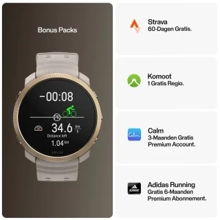 Polar Vantage M3 Multisport Smartwatch Greige/Goud S/M/L