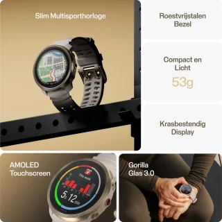 Polar Vantage M3 Multisport Smartwatch Greige/Goud S/M/L