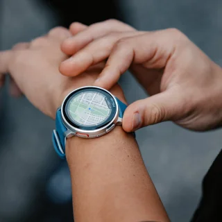 Polar VANTAGE V3 Sport Smartwatch Blauw/Zilver