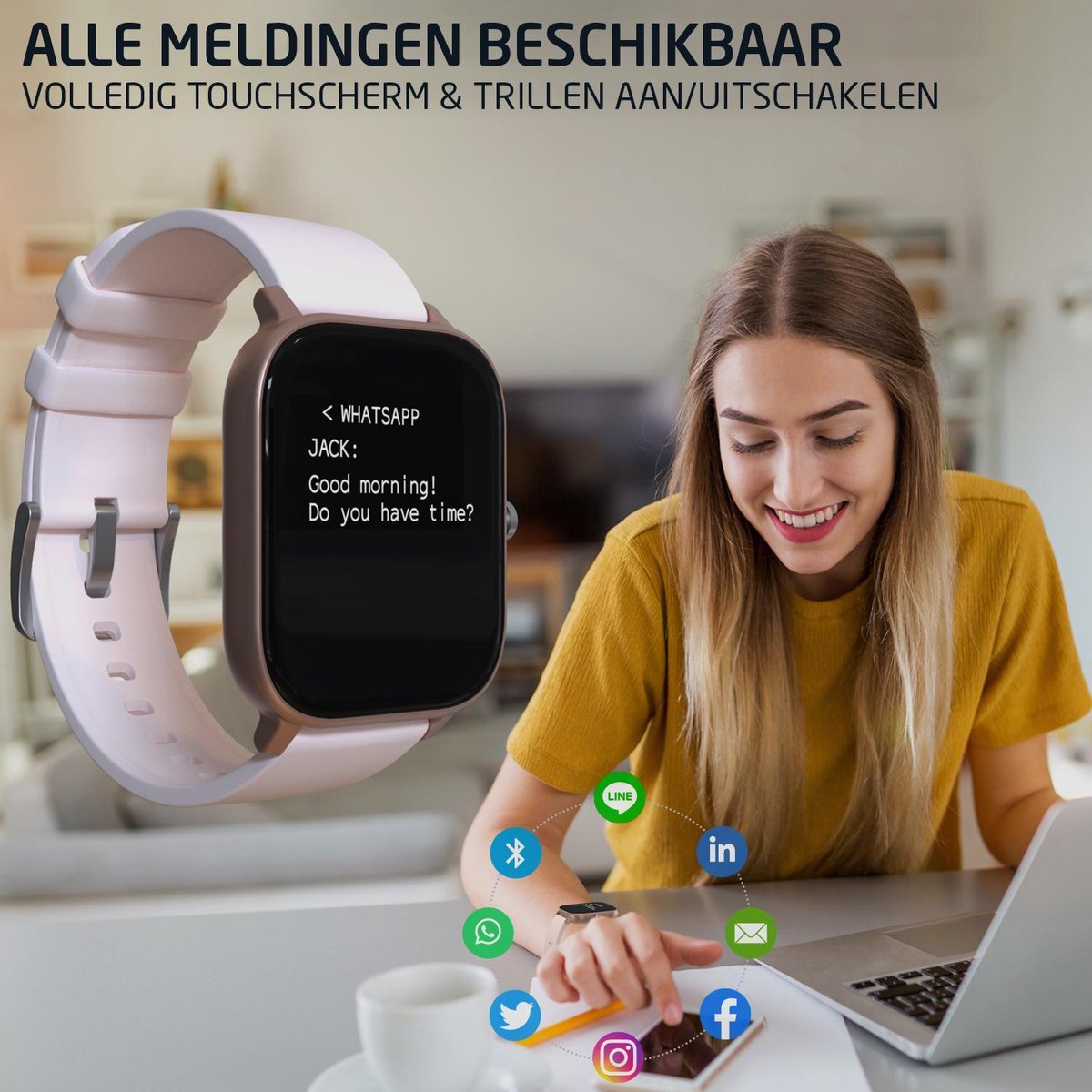 PowerLocus PW3 Smartwatch Rose Gold