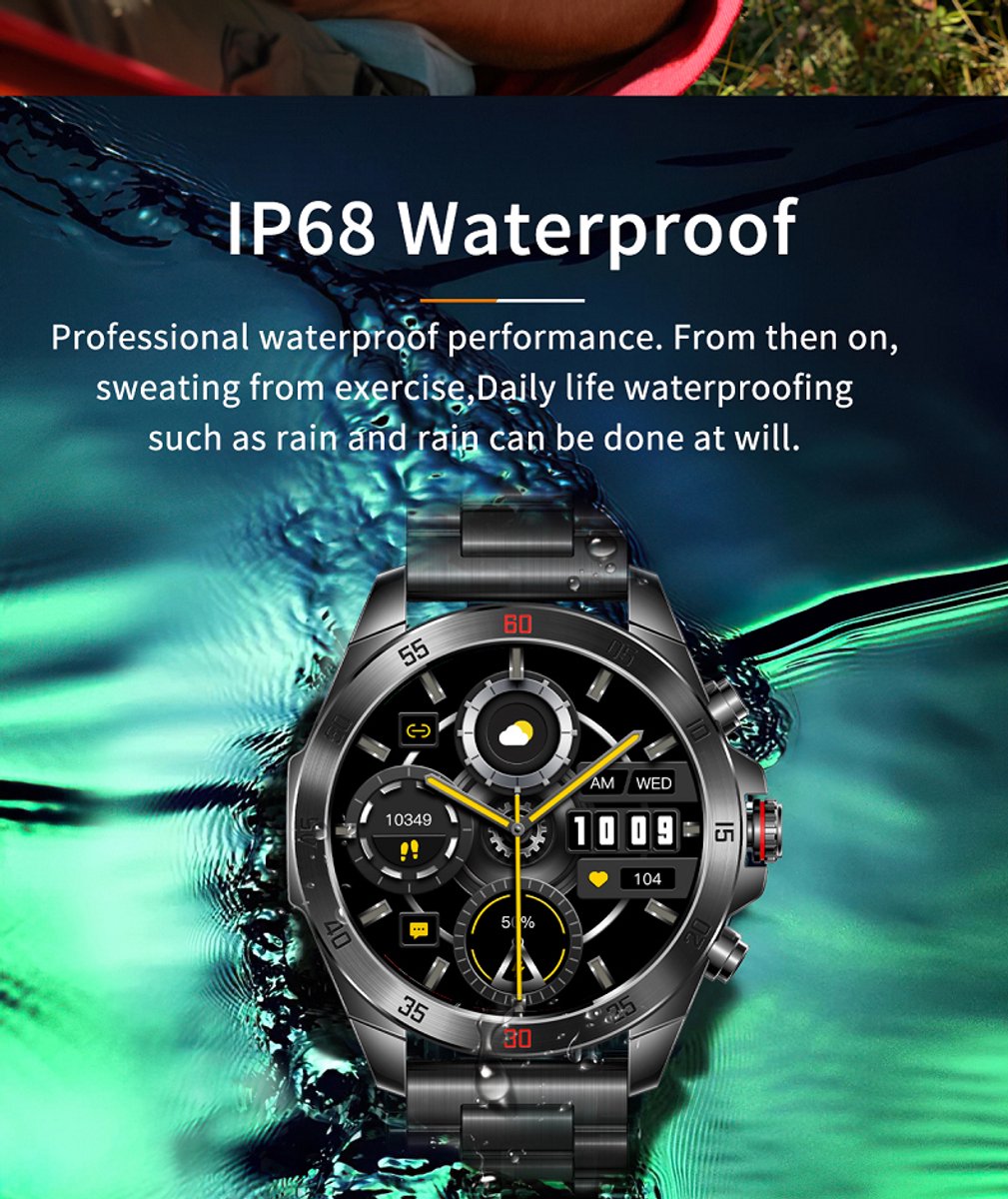 Pro-Care Excellent Quality Smartwatch 1.43 inch zwart