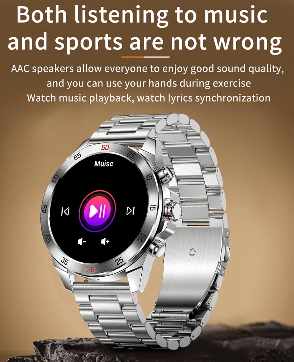 Pro-Care Excellent Quality Smartwatch 1.43 inch zwart