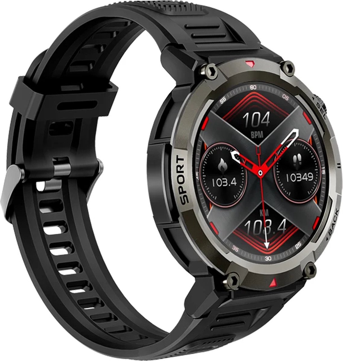 Pro-Care Excellent Quality Smartwatch 1.45" AMOLED zwart