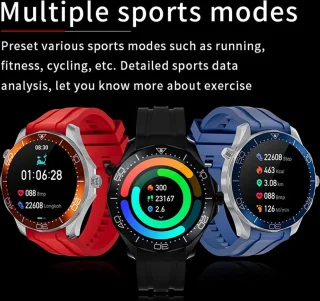Pro Care Excellent Quality Smartwatch 1.52 inch Zilver RVS Band